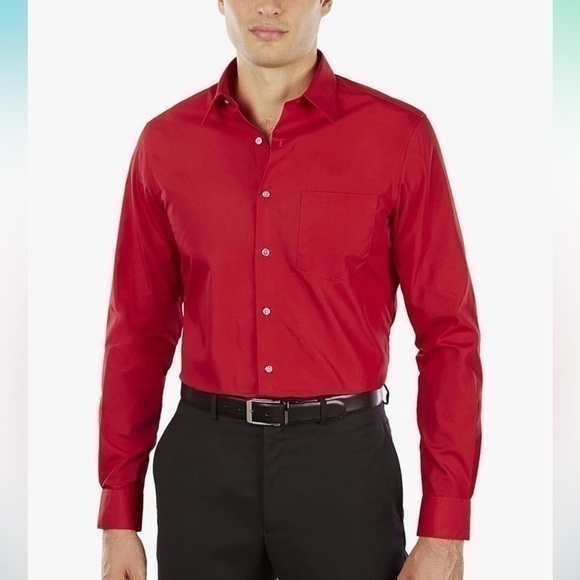 Chaps Other - Chaps wrinkle free red button-down shirt